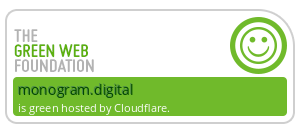 Monogram Digital - Green web foundation badge